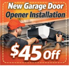 Coupon - New Garage Door Opener Installation $45 Off